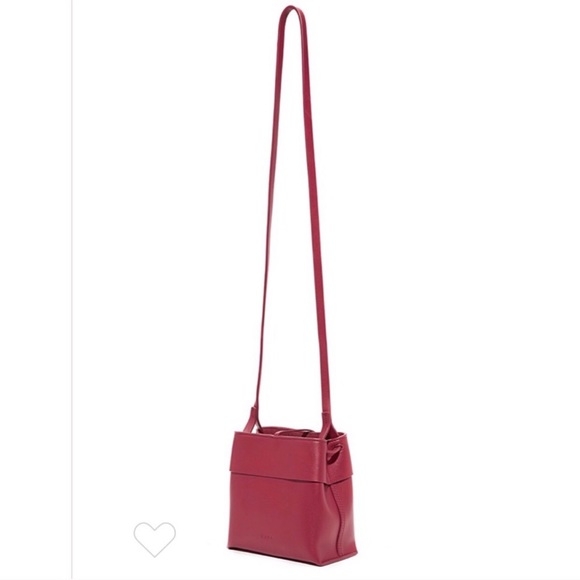 KARA red leather crossbody bag - Picture 3 of 3